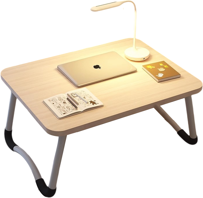 Laptop Bed Table, Foldable Portable Lap Standing Desk with Cup Slot, Notebook Stand Breakfast Bed Tray Book Holder for Sofa, Bed