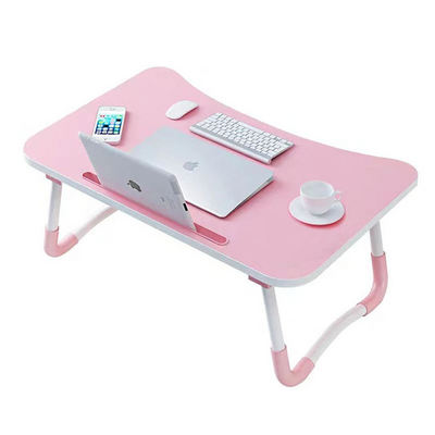 Laptop Bed Table, Foldable Portable Lap Standing Desk with Cup Slot, Notebook Stand Breakfast Bed Tray Book Holder for Sofa, Bed