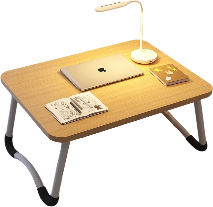 Laptop Bed Table, Foldable Portable Lap Standing Desk with Cup Slot, Notebook Stand Breakfast Bed Tray Book Holder for Sofa, Bed