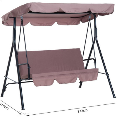 Patio Swing Canopy Cover & Swing Seat Cover,3 Seater Swing Seat Cover  for Garden Terrace Seat Hammock