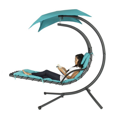 Dream Chair with Umbrella Outdoor Patio Lounge , Portable Hammock Swing Chair,hanging Chaise Lounge chair