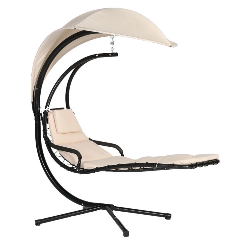 Hanging Chaise Lounger Chair Dream Hammock Swing Chair With Canopy