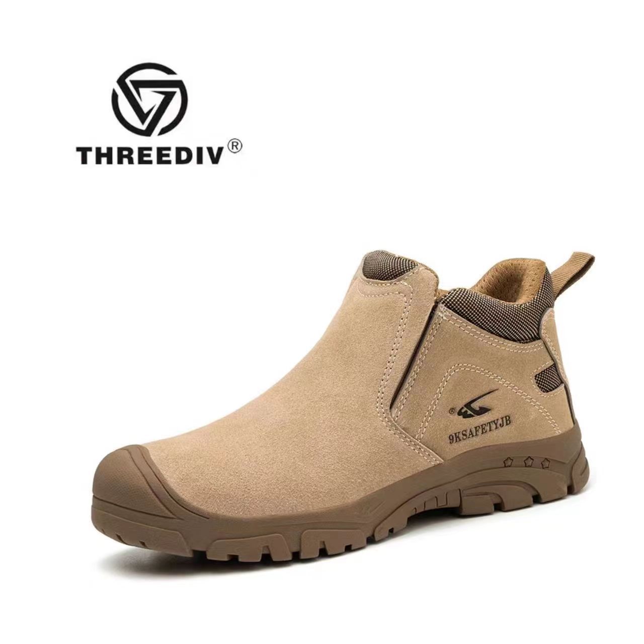 THREEDIV High quality Fashion safety shoes with non-slip rubber soles functional work shoes safety welding shoes