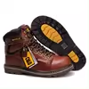 THREEDIV 2024 factory price American big size 14 brown black Steel Toe Men Industrial Working Hiking Safety Boots