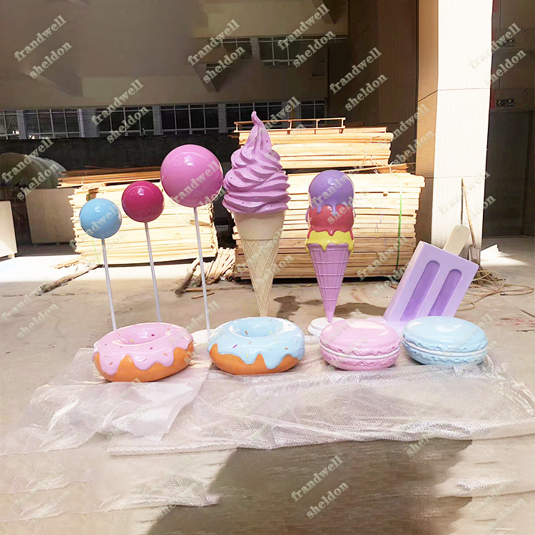 support customized giant inflatable ice cream cone/ big ice cream decor/ ice cream cone decorations