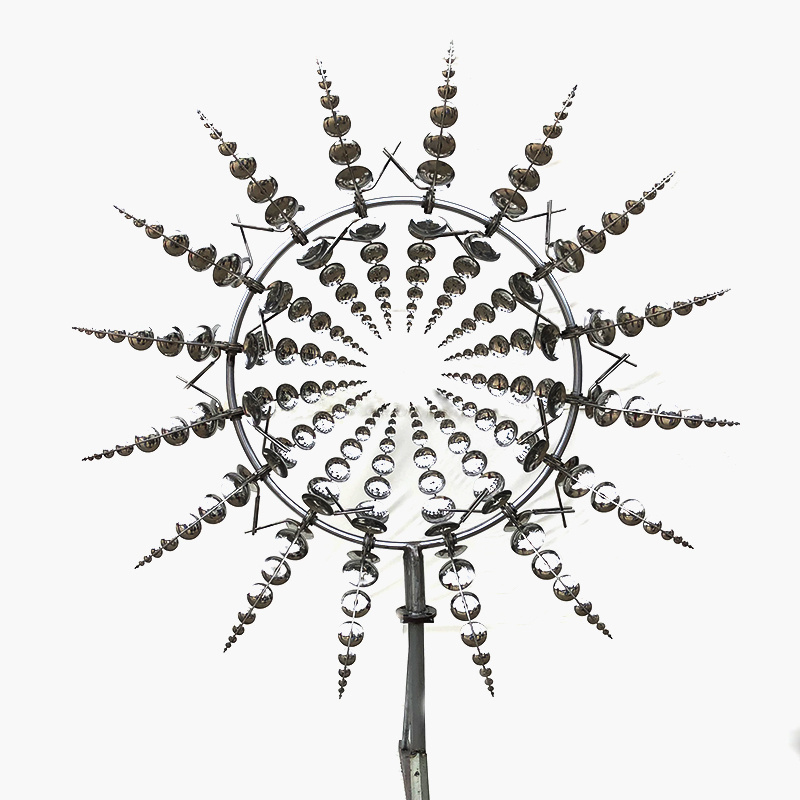 Metal crafts wind kinetic art sculpture/kinetic wave sculpture