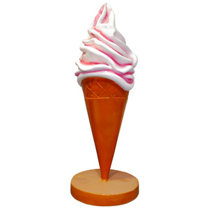 support customized  giant ice cream cone for display/ giant ice cream cone for display/2022 new design standing lemon ice cream