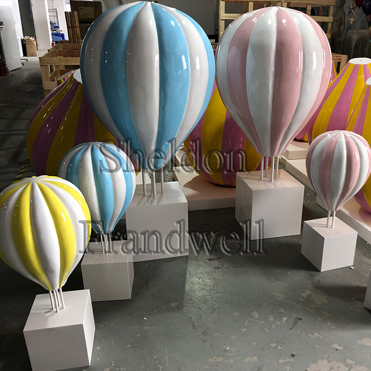 support customization fiberglass hot air balloon prop for party event/ gender reveal balloons/ hot air balloon backdrop