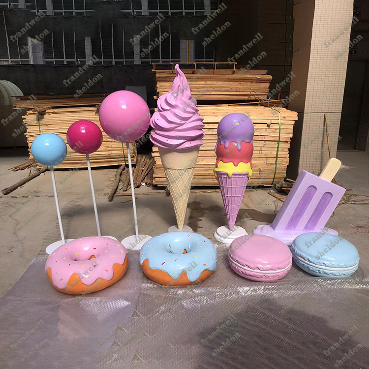 support customized giant inflatable ice cream cone/ big ice cream decor/ ice cream cone decorations