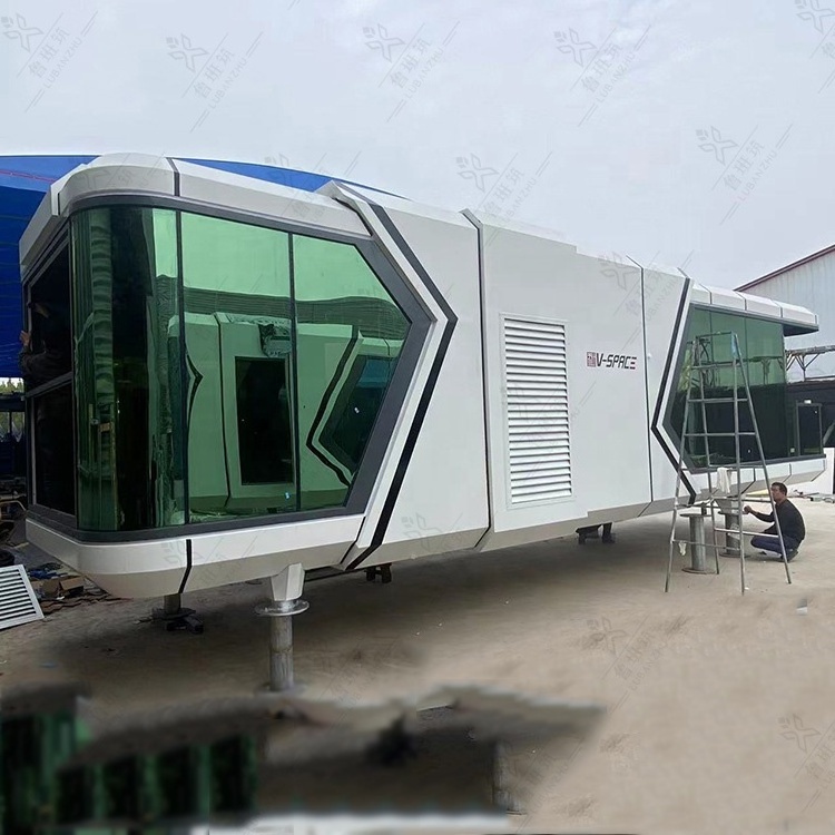 Futuristic Architecture Container House Design Trailer Home Shed Cabin with factory price