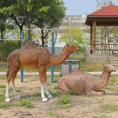 Outdoor custom indoor 4/5/6 feet giraffe figurines fibreglass prop life size statue for ride on animal