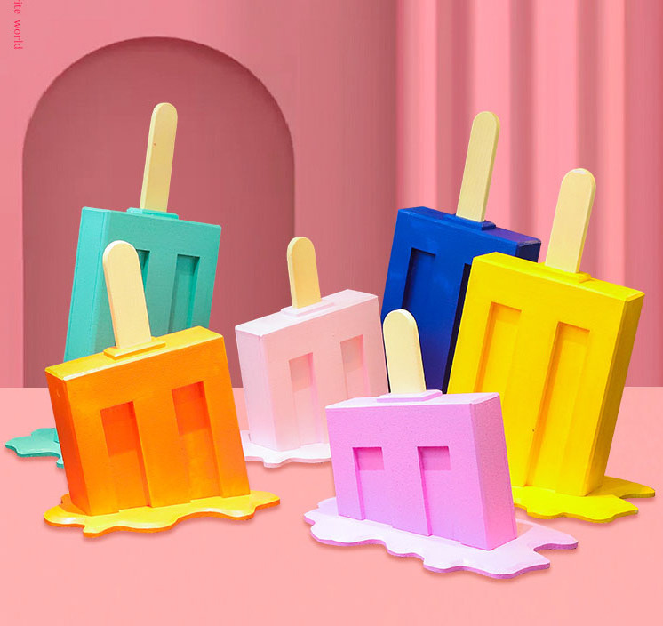 Giant candy prop Pop melting popsicle sculpture art decor for party decoration