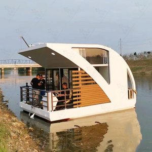 Luban Cabin Prefabricated Modern Boat House  Holiday Floating water house for sale