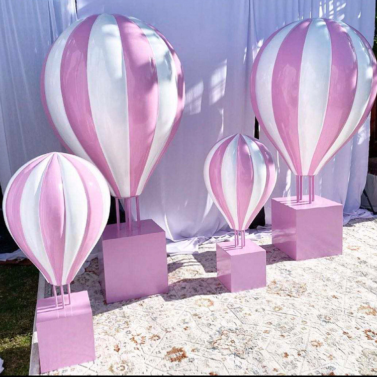 support customized hot air balloon prop/ fiberglass balloon props/ hot air balloon centerpiece