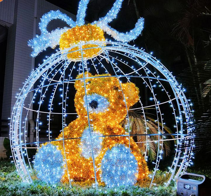 Led Beer Arch 3D Motif Animal Christmas Decoration For Street Decor Garden Christmas Ornaments