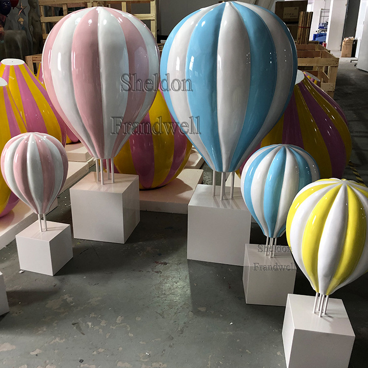 support customization fiberglass hot air balloon prop for party event/ gender reveal balloons/ hot air balloon backdrop