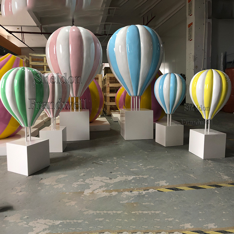 support customization fiberglass hot air balloon prop for party event/ gender reveal balloons/ hot air balloon backdrop