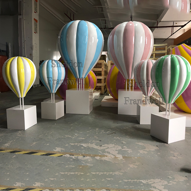 support customization fiberglass hot air balloon prop for party event/ gender reveal balloons/ hot air balloon backdrop