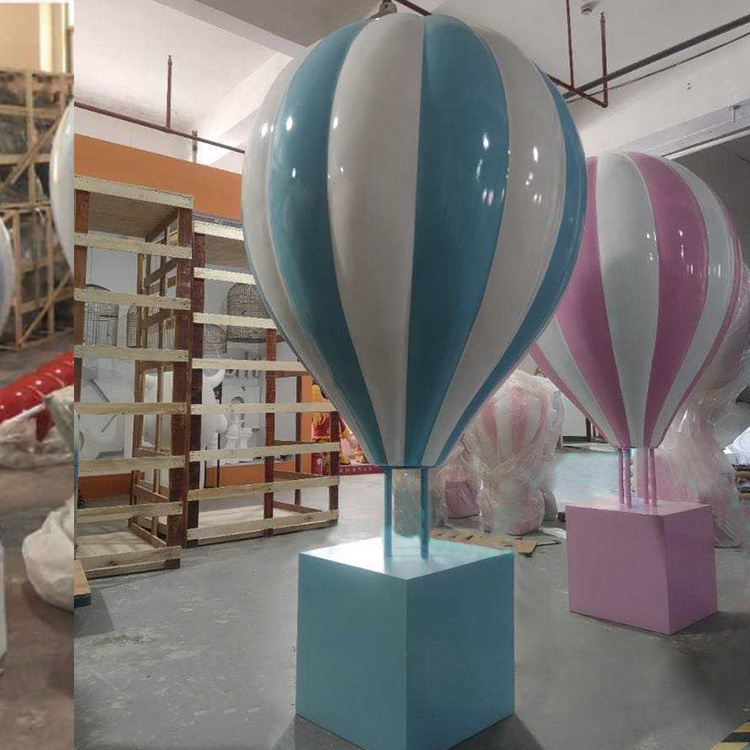 support customized hot air balloon prop/ fiberglass balloon props/ hot air balloon centerpiece