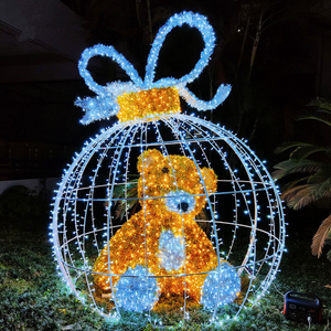 Led Beer Arch 3D Motif Animal Christmas Decoration For Street Decor Garden Christmas Ornaments