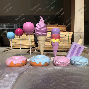 support customized giant inflatable ice cream cone/ big ice cream decor/ ice cream cone decorations