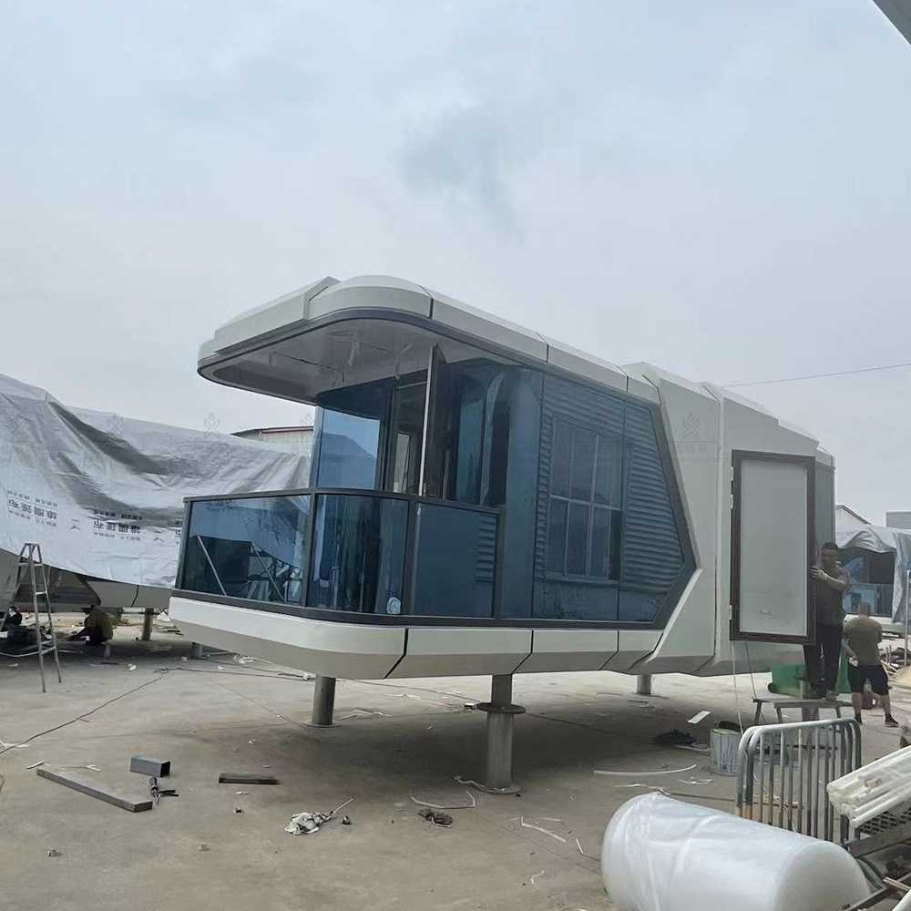 Factory custom tiny prefabricated space capsule bed sleeping pods container house pod with bathroom & bedroom