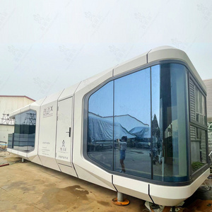 Luxury  space capsule house prefab mobile  tiny  houses for camping / prefabricated modular home apple cabin pod