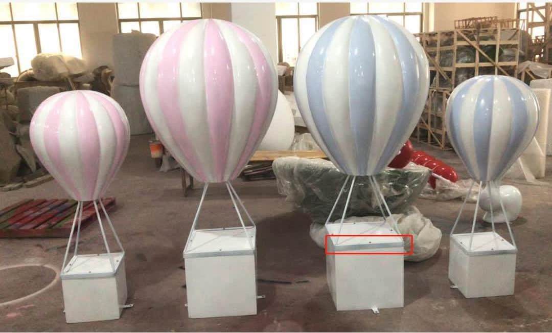 support customized hot air balloon prop/ fiberglass balloon props/ hot air balloon centerpiece