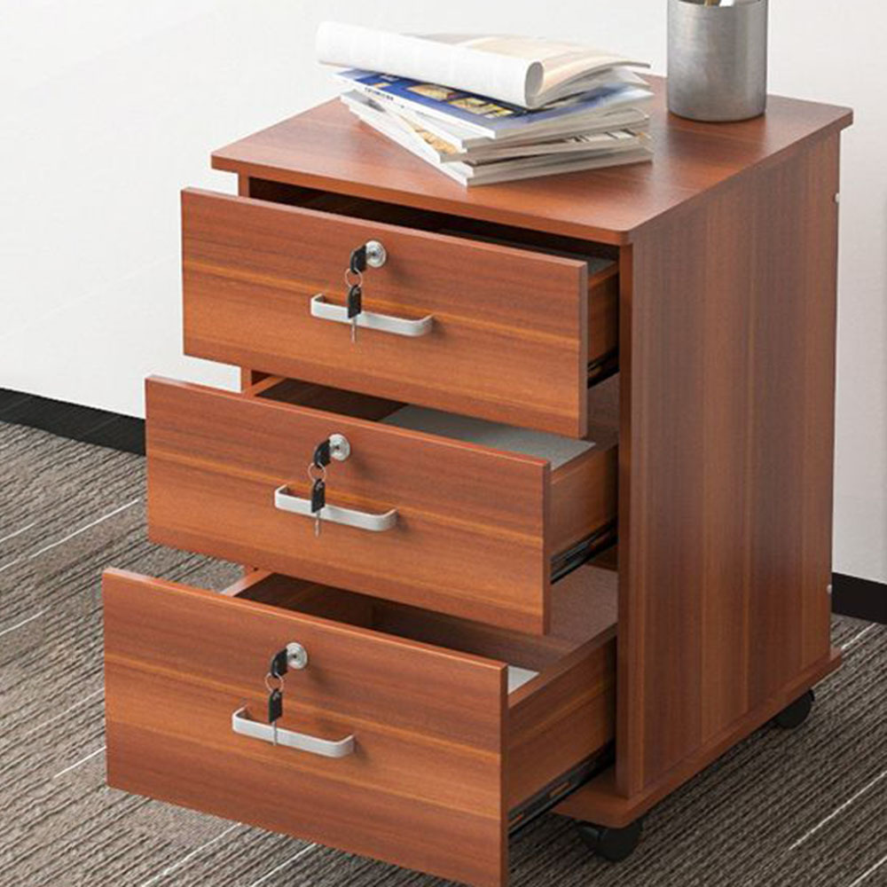 Office Supply Mobile Stands Best Selling Wooden Bed Side Table with Drawers