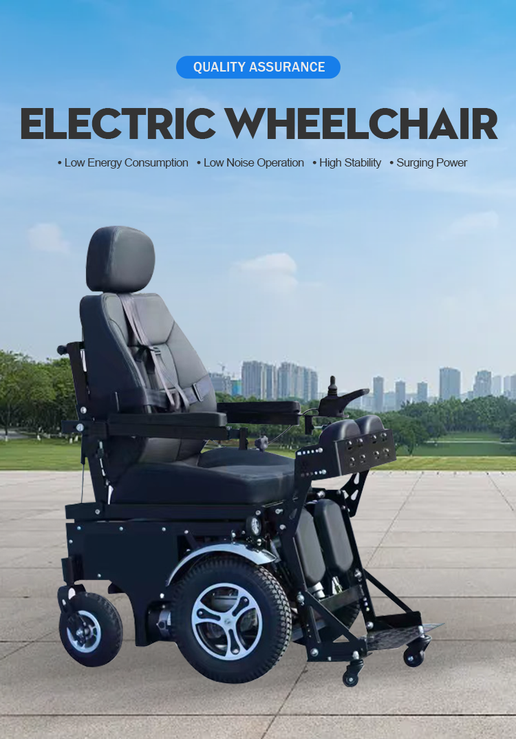 Stand up Electric Standing Heavy Duty Reclining Wheelchair Top Sell with Standing Function Wheelchairs