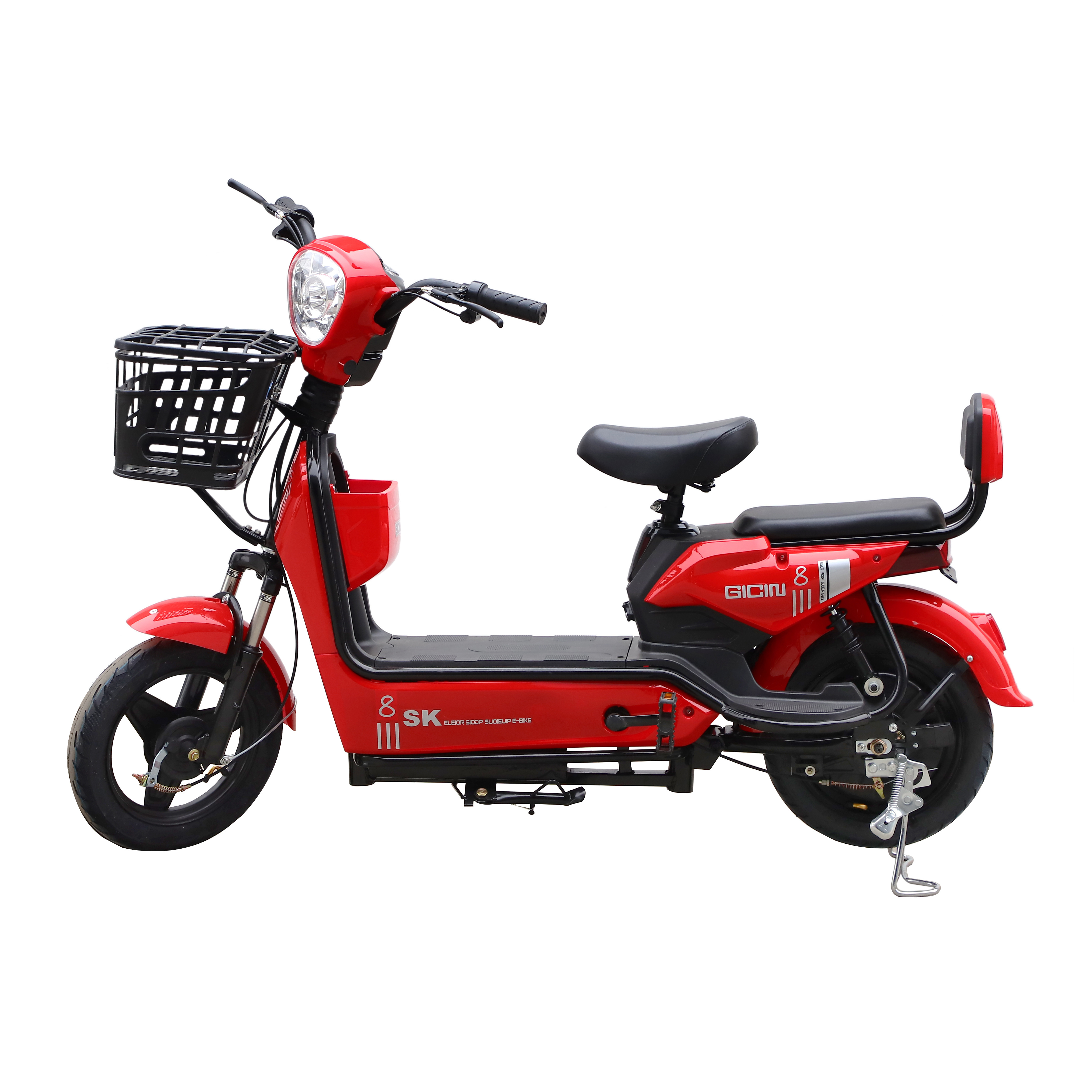 New Model 14 Inch Fat Tire E Bike Electric Mopeds 48V 500W City Electric Bicycle with Pedals