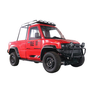 YANUO hot sale cheap utility vehicle with cargo box miniature electric 4 seater pickup truck