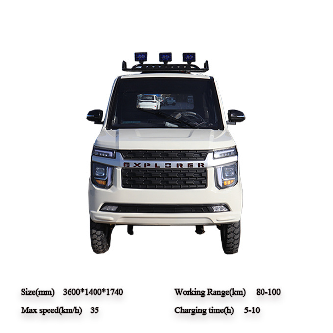 china made small mini electric air conditioning truck 4x4 pickup mini electric cargo truck 4x4 4wd