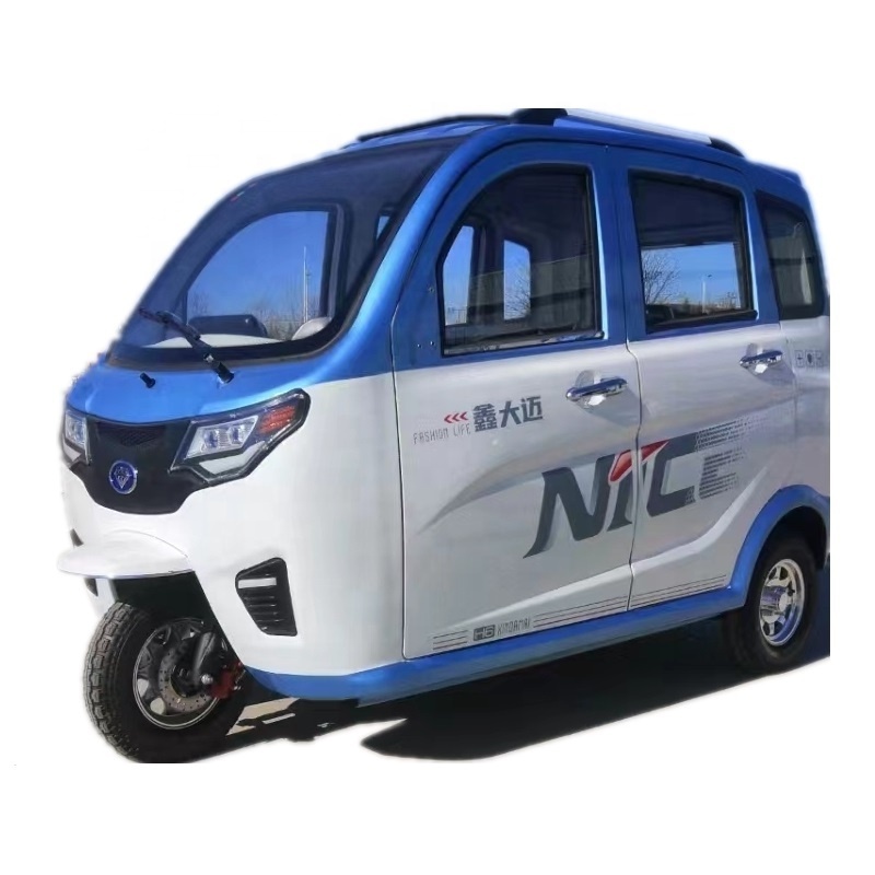 Three Wheel Cargo Electric Tricycle Motorcycle Rickshaw Fully Enclosed Mobility Scooter