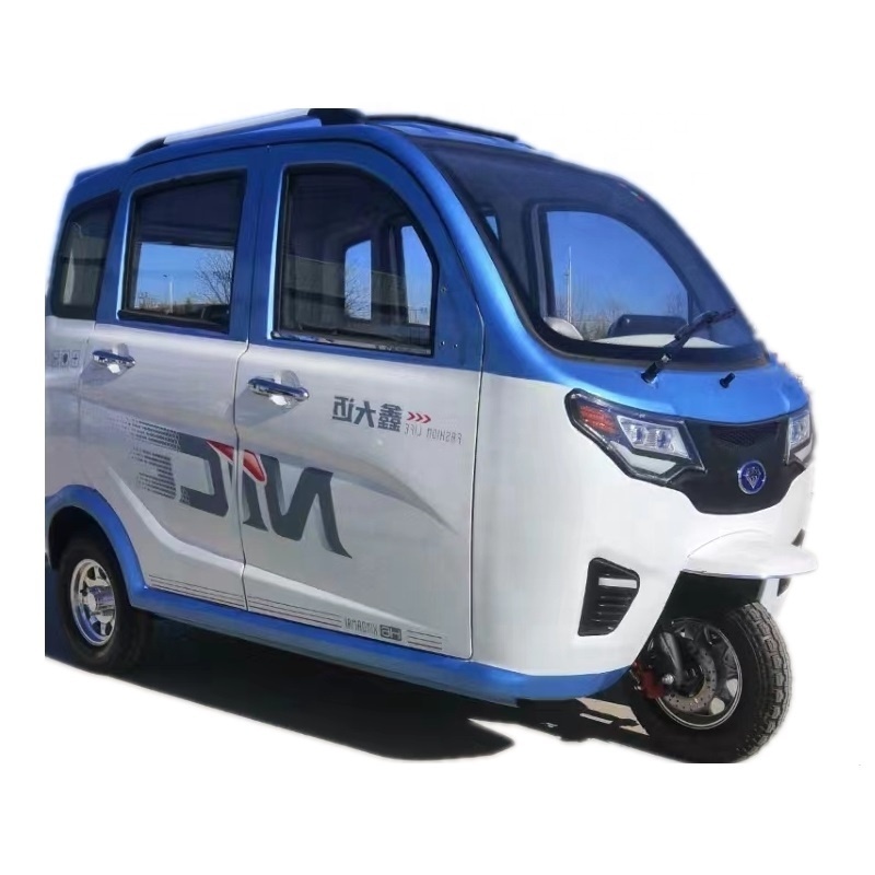 Three Wheel Cargo Electric Tricycle Motorcycle Rickshaw Fully Enclosed Mobility Scooter