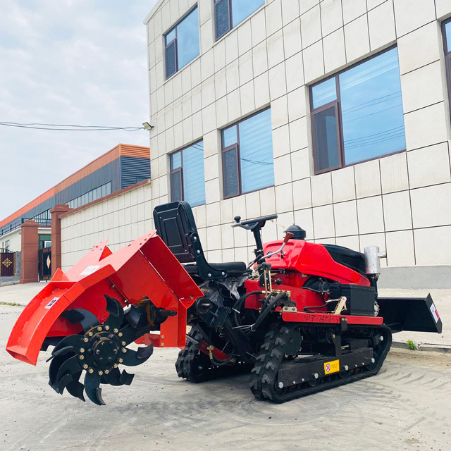 Hot sale Farm Cultivator Rotary Tiller Agricultural 25 35 hp Mini Crawler Tractor Small Tractors In stock