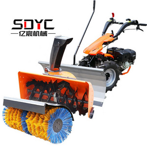 Small Road hand Snow Sweeper Walk Behind Snow Power Sweeper Machines Snow Thrower Plow