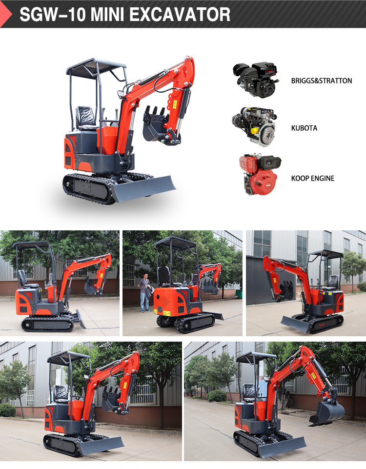 Factory Directly Supply small mini digger Micro digger 1 ton CE EPA 3.5 ton mini excavator 2 ton crawler excavator for sale