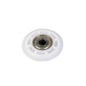 High Quality Wheel Flat Plastic Bearings Plastic Pulley V Groove Wheel Bearing Flange Bearing 8Mm