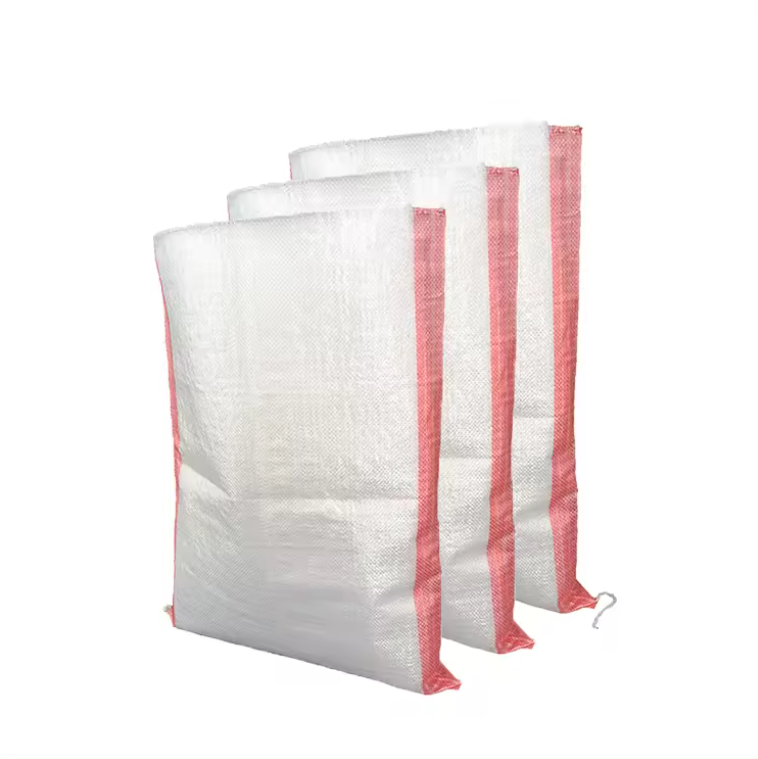 New Model 25kg/50kg Antistatic Poly PP Woven Sacks Plastic Rice Corn Sand Cement Packaging Bags Chemical Fertilizer Food