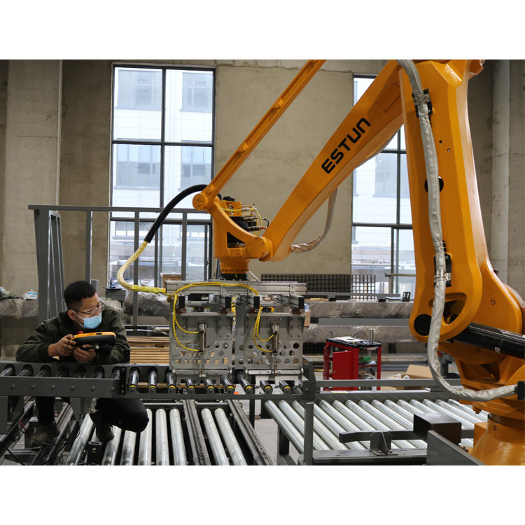 automatic robot system palletizing machine price palletizing equipment line,bag robotic  palletizer  packing line