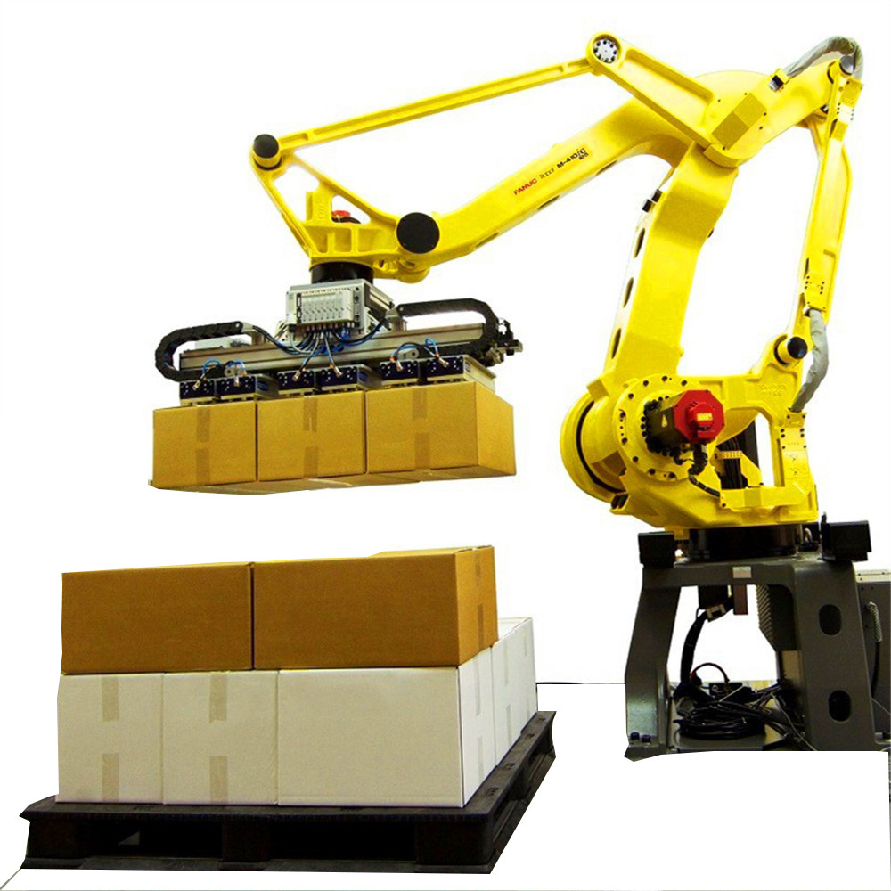 high quality automatic stacking palletizer robot/bag palletizer machine automatic/single column armrobot palletizer