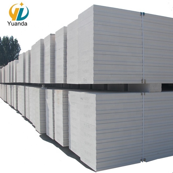 Building material lightweight autoclaved aerated concrete precast AAC wall panels