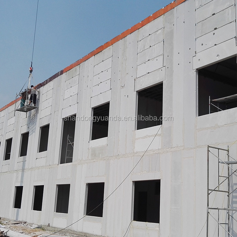 Building material lightweight autoclaved aerated concrete precast AAC wall panels