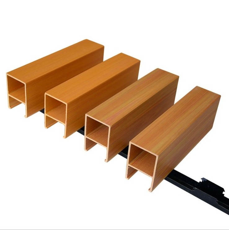 Modern Design WPC Timber Strip False Wood Ceiling Panels For Suspended Ceiling On Sale