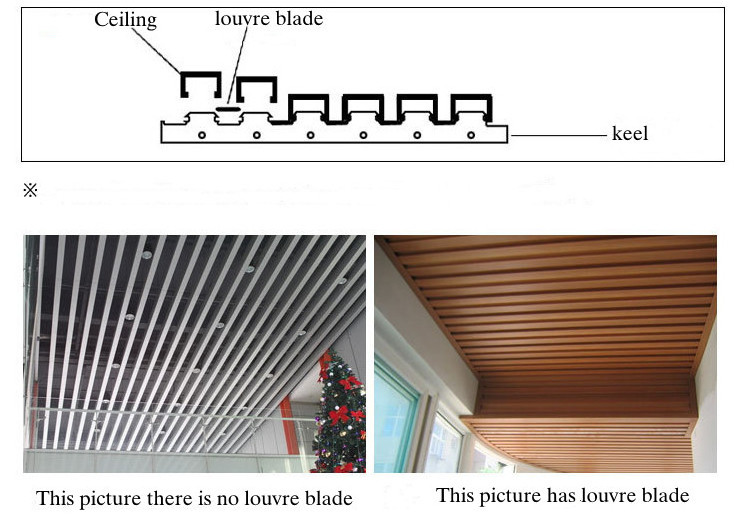 Modern Design WPC Timber Strip False Wood Ceiling Panels For Suspended Ceiling On Sale