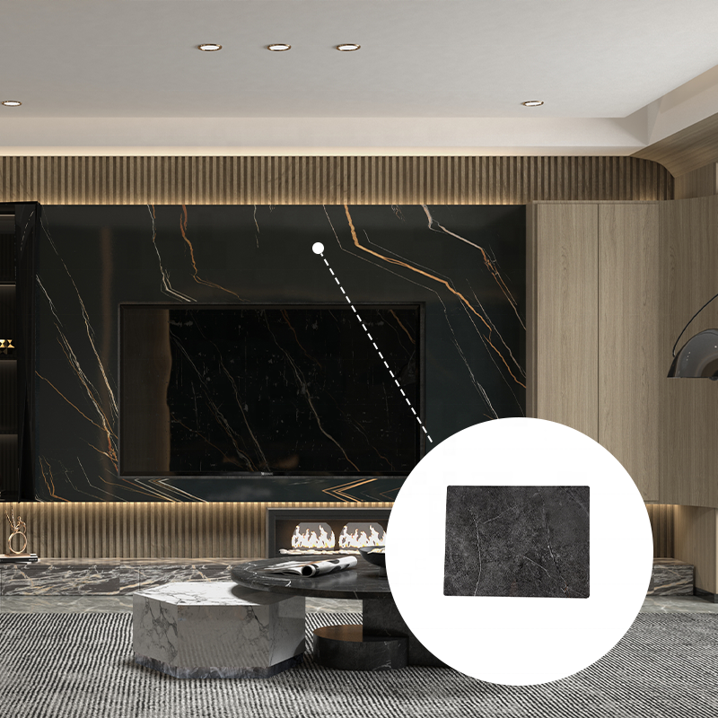 Most Popular Marble UV Wall Panels Black Wall panels Interior decoration