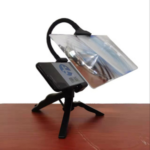 Acrylic magnifier with clip magnifying glass