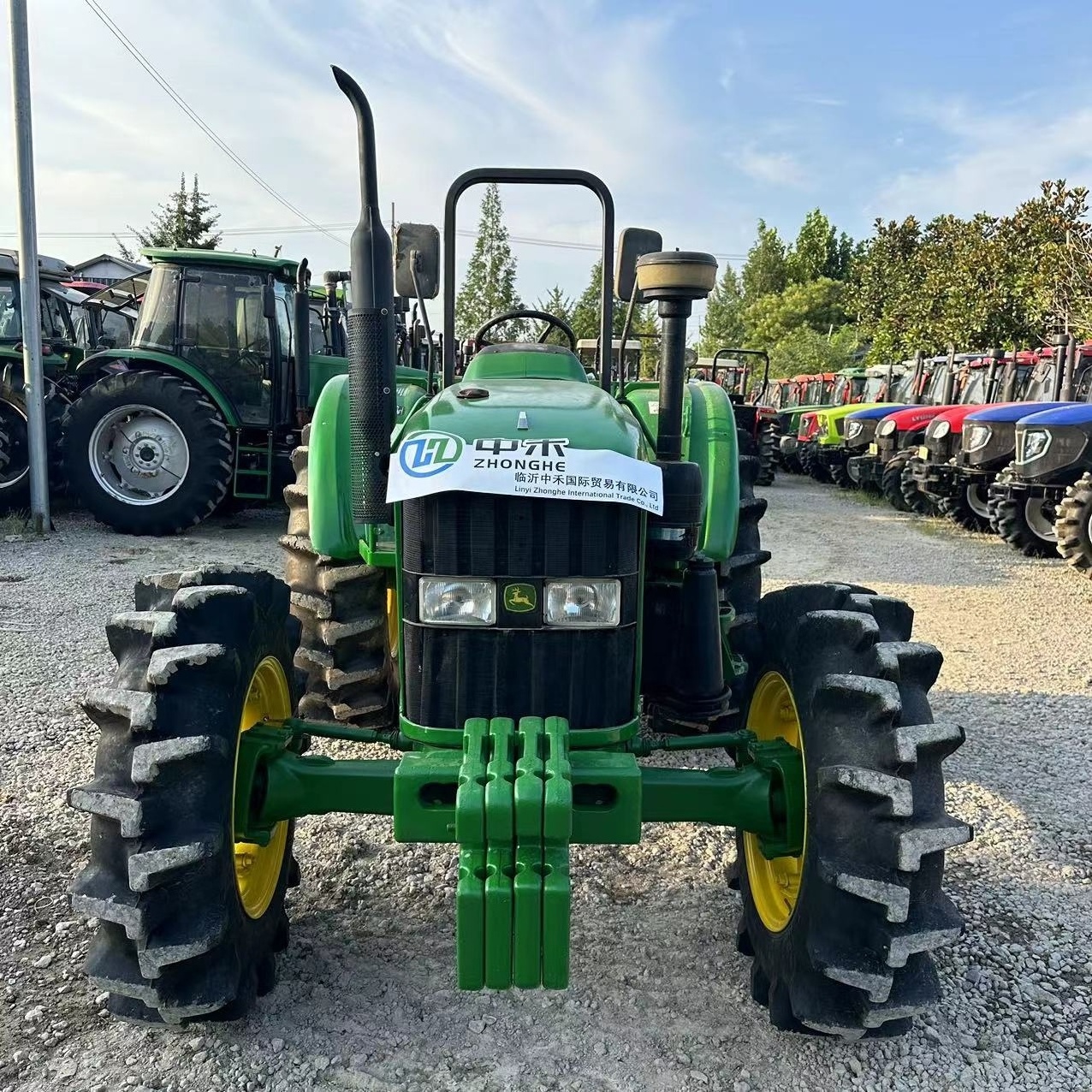 Multifunctional  John. 90HP 4 Wheel drive Deere used farm tractor