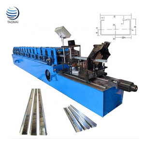 Automatic Metal Stud and Track C U shape Making Machinery CU Purlin Profiled Roll Forming Machine